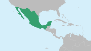 Map section of Mexico