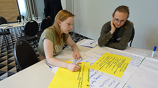 Jugendliche beim „Jugendforum Nachhaltigkeit“