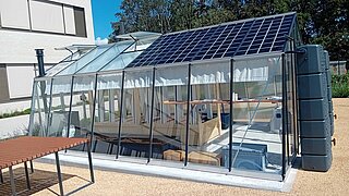 Gewächshaus im Schulgarten in Kolkwitz