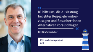 Das Bild zeigt ein Porträt einer Person, rechts daneben ein Zitat.