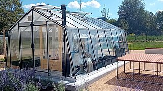 Gewächshaus im Schulgarten in Kolkwitz