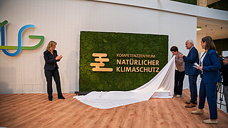 Enthüllung der Mooswand