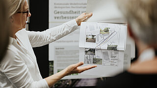 Vortrag an einer Themeninsel