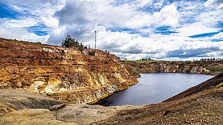 Bergbaulandschaft in Portugal