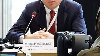 Foto von Oleksandr Kasnolutskyi, Staatssekretär im Umweltministerium der Ukraine